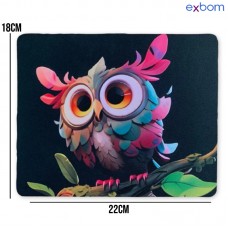 Mouse Pad 180x220x2mm MP-2218D Exbom - Coruja